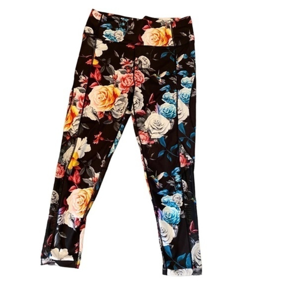 Zyia Dark Floral Mesh Hi-Rise 7/8 24" leggings - Picture 4 of 13